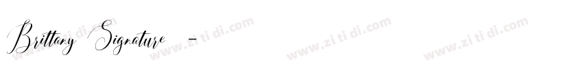 Brittany Signature字体字体转换 Brittany Signature字体字体转换